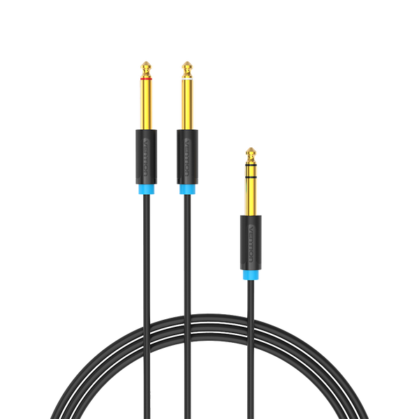 Vention TRS 6.5mm Male to 2*6.5mm Male Audio Cable - 1m 2m 3m 5m