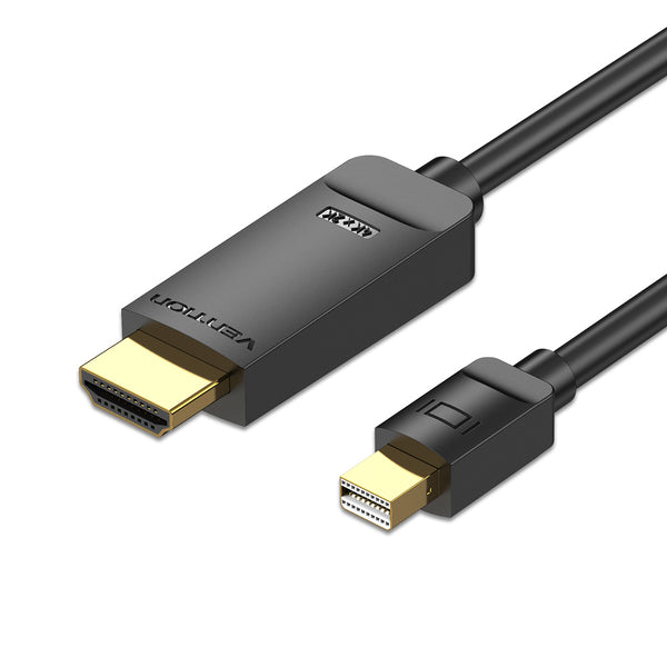 VENTION 1.5M 3M Mini DP to HDMI Cable 4K@30Hz Compatible with PC Macbook HDTV Projector Monitor etc