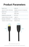 Vention 1m Mini HDMI to HDMI Extension Cable for Cameras, TVs etc - 4K Compatible