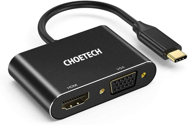 Choetech USB-C to HDMI and VGA Adapter