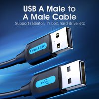 Vention USB 2.0 A Male to A Female Extension Cable  0.5M/1M/1.5M/2M/3M/5M