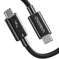 Choetech Thunderbolt 4 Cable 0.8m/2.6ft 40Gbps 8K@30Hz 5K@60Hz Or Dual 4K Video