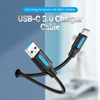 Vention USB 3.0 A Male to C Male Cable - 0.25M 0.5M 1M 1.5M 2M