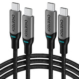 Choetech USB C to USB C Cable 2 Pack (100W 20V/5A) Braided Fast Charging Cable (6ft/1.8m)