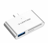 Lention USB-C TO USB3.0+SD & TF for New iPad Pro, New Macbook Air/Pro and Phones