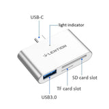 Lention USB-C TO USB3.0+SD & TF for New iPad Pro, New Macbook Air/Pro and Phones