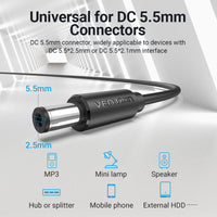 Vention USB to DC 5.5mm Power Cord - 1.5m