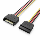 Vention 15 PIN Male to Female SATA Hard Disk Power Supply Extension Cable - 1ft