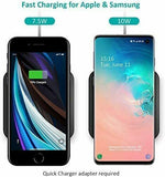 CHOETECH 10W Wireless Charger Fast Wireless Charging Pad Compatible with iPhone 12/12 Pro/11/11 Pro Samsung, AirPods etc