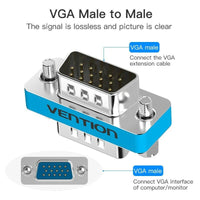 Premium VGA Adapter Coupler 15 Pin Male to Male/Male to Female/Female to Female