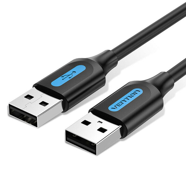 USB 2.0 Type A Male to Male Cable Cord for Data Transfer HDD Enclosures KVM Printers Modems Cameras etc