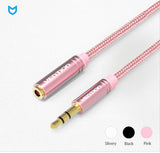 3.5mm Braided Jack Audio Aux Extension Cable Cord Male to Female - 0.5M to 5M