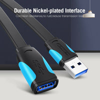 Vention Flat USB 3.0 Extension Cable 0.5M/1.5M/2M/3M - Industry Grade