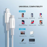 Ugreen 0.25M USB-C to Lightning Cable for iPhone 11 Pro Max X XS iPad pro Mac