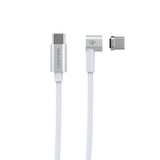 LENTION 2M Type-C Male to Male 86W Angled Magnetic Charging Cable