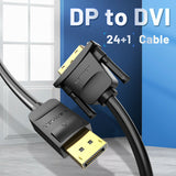 Vention 1.5M DisplayPort to DVI Cable DP to DVI 24+1 Cable for Projector Monitor