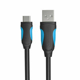 USB 2.0 A Male to USB-C Male Cable 0.25M 0.5M 1M 2M Black