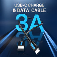 Vention 3M USB 2.0 A Male to USB C Male Fast Charging Cable for phones