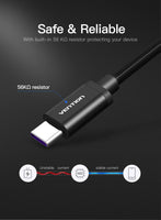 Vention USB C Charging cable - 0.5/1M - 5A