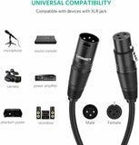 UGREEN XLR Cable XLR Male to Female Extension Cable for Microphone Amplifier etc