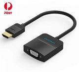 Vention HDMI to VGA Adapter Digital to Analog Video + Audio Converter- Black/White