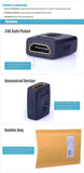 Vention High-Quality HDMI Female to Female Adapter for extending HDMI Cables