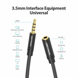 3.5mm Jack Audio Aux Extension Cable Cord Male to Female - 0.5M/1M/1.5M/2M/3M/5M