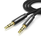 Premium 0.5M/1M/1.5M/2M/3M 3.5mm Male to Male Aux Stereo Audio Cable Nylon Braid