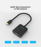 Thunderbolt 2 Mini Display Port (Mini DP) to VGA Converter - Black and White