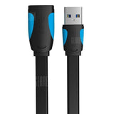 Vention Flat USB 3.0 Extension Cable 0.5M/1.5M/2M/3M - Industry Grade