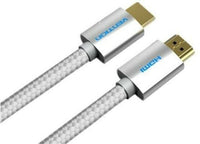 HDMI 2M Cable Cotton Braided TV Projector LCD LED HDMI 2.0 4K 60Hz 3D 1080p