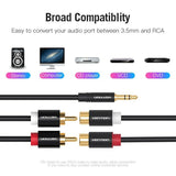 Vention 3.5mm Male to 2 RCA Female Audio Cable 0.3M Stereo Cable for Phone PC