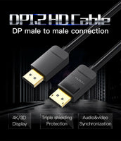 Premium DP Display Port Male to Male Cable 2M for Monitor TV Projectors