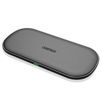 CHOETECH Dual Fast Wireless Charger, 7.5W 5 Coils Wireless Charging Pad Compatible with iPhone and Samsung phones