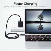 USB Type C to USB-C Cable 0.5M/1M/1.5M 60W PD Quick Charge Cable Fast Charging