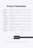 USB Type C to USB-C Cable 0.5M/1M/1.5M 60W PD Quick Charge Cable Fast Charging