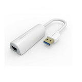 USB 3.0 to 100/1000 Mbps Fast Gigabit Ethernet LAN Wired Network- Black & White.