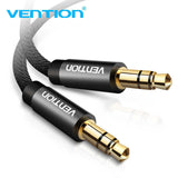 Premium 0.5M/1M/1.5M/2M/3M 3.5mm Male to Male Aux Stereo Audio Cable Nylon Braid