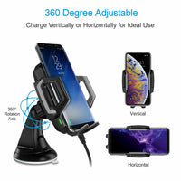 CHOETECH 10W Premium Fast Wireless Car Charger for iPhone, Samsung, Huawei etc