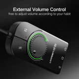 Ugreen USB Sound Card External 3.5mm USB Audio Adapter with External Controls