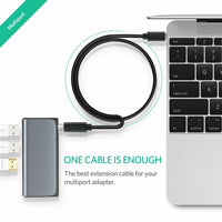 Premium USB Type-C Extension Cable 0.5M Thunderbolt 3 Compatible