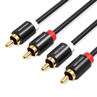 Premium 1M 1.5M 2RCA to 2RCA Audio Cable Male to Male for TV Speaker DVD etc