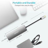 USB-C Hub Adapter with 4K HDMI 30Hz, 2 x USB 3.0 Ports and SD & TF Card Reader