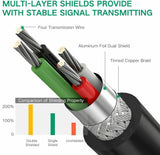 UGREEN USB to 4 x Serial RS232 Cable Adapter DB9 Converter 9-Pin Male to Male