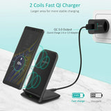 CHOETECH 15W/10W/7.5W Wireless Charger with QC 3.0 Adapter for iPhone and Samsung phones