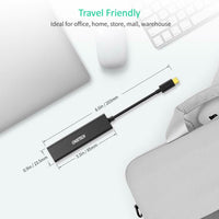 Choetech USB C to 3 x USB 3.0 & Gigabit Ethernet Hub works with MacBook Pro/iPad Pro 2018