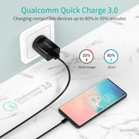 CHOETECH 18W USB A Wall Charger Quick Charge 3.0 Wall Charger Adapter QC 3.0