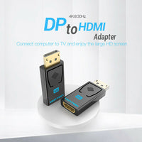 Premium DP to 4k HDMI Adapter Display Port Male to HDMI Female Converter