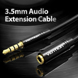 3.5mm Jack Audio Aux Extension Cable Cord Male to Female - 0.5M/1M/1.5M/2M/3M/5M