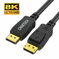 Choetech 2M DisplayPort Cable DP 1.4 Cable 8K 4K Display Port Adapter For TV LCD